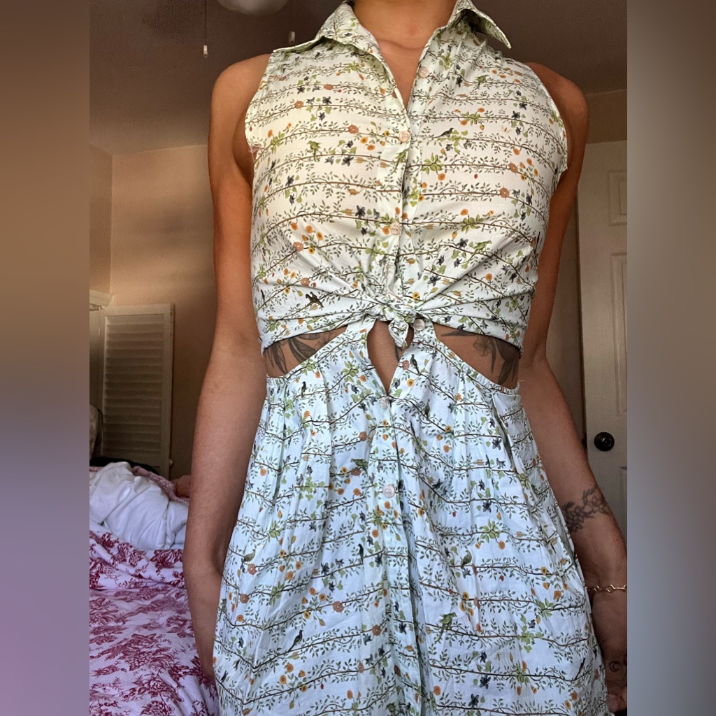 Samantha Pleet Button Up Cotton Dress
